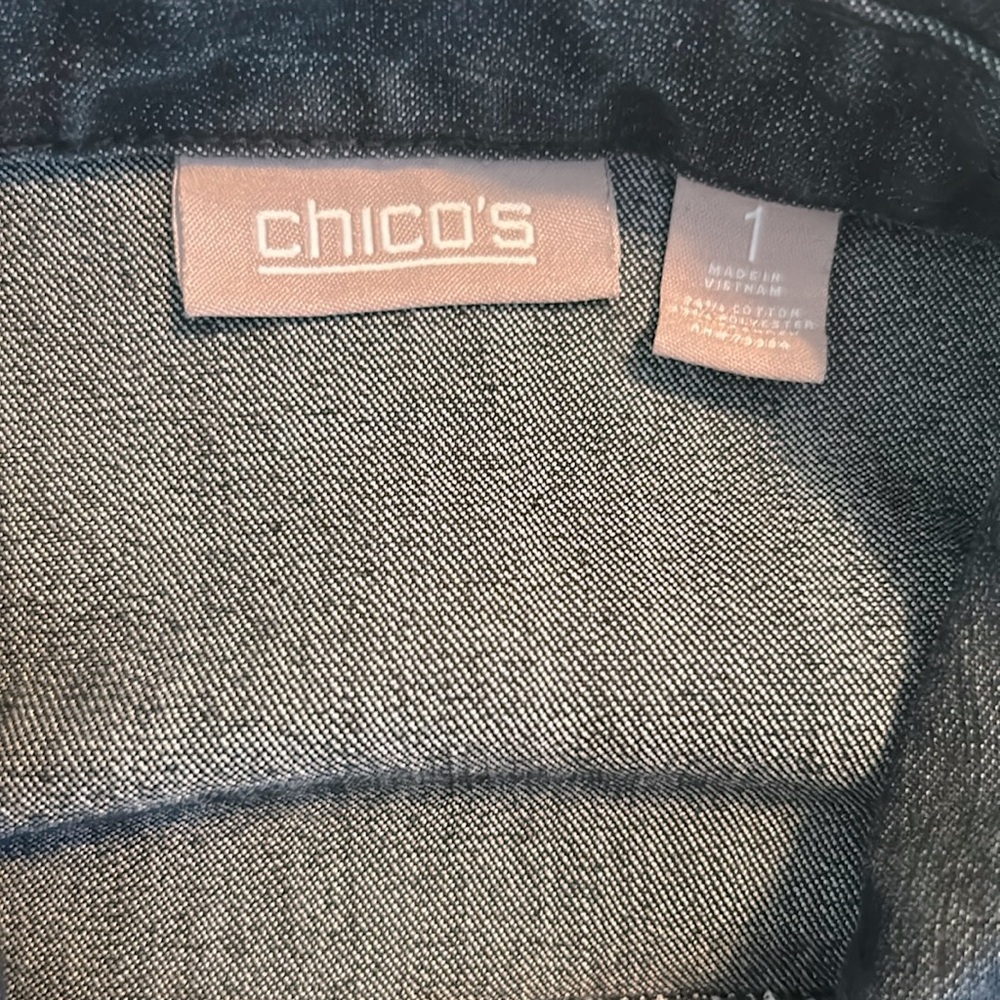 Chicos Black Denim Jacket - Picture 4 of 4